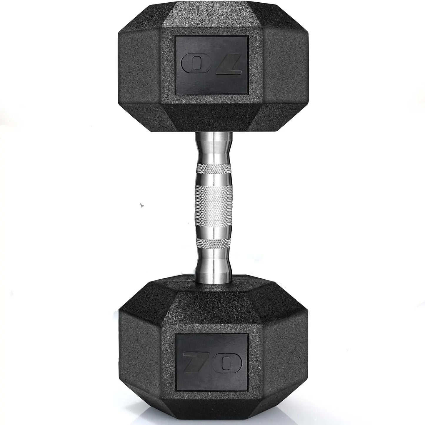 Rubber Hex Hand Dumbbell Weight Set 30-75LB