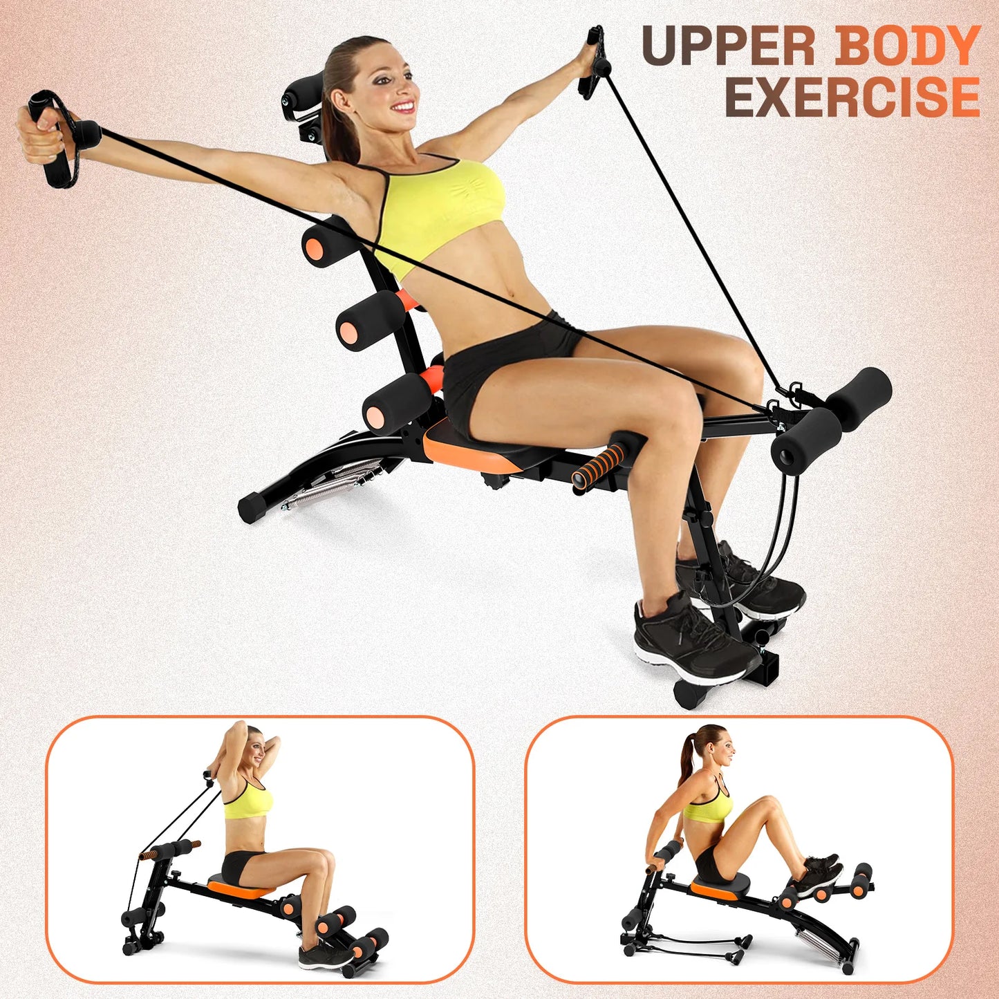 Six-In-One Multifunctional Abdominal Machine Home Fitness