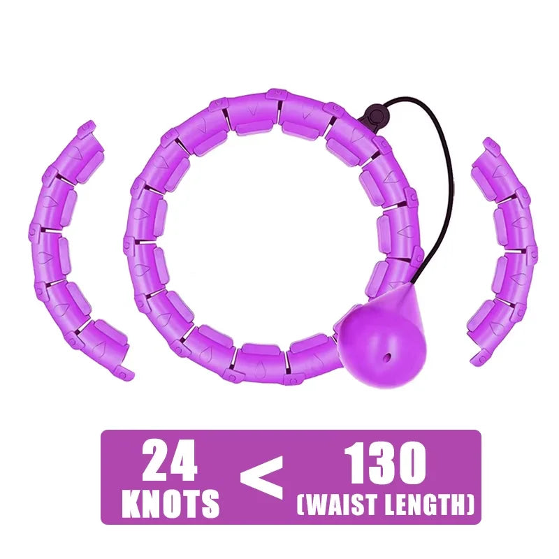Smart Weighted Hoop, 24‑Link Adjustable Fitness