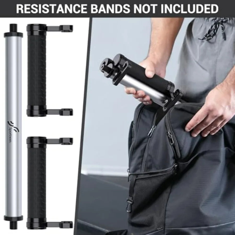 Resistance Band Bar, Detachable Workout Exercise Bar