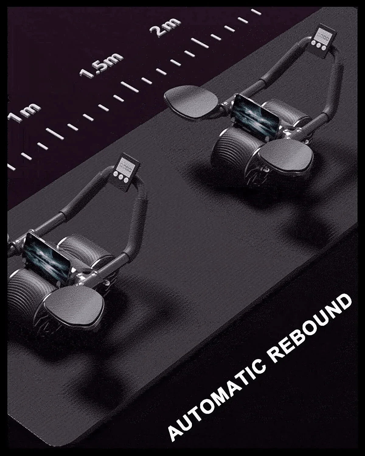Automatic Rebound Ab Roller with Timer