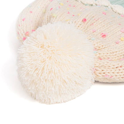Cupcake Shaped Knit Beanie Hat 2-Pc Set with Mittens, for Toddler, Girls 2-6 Y, Cute Novelty Design