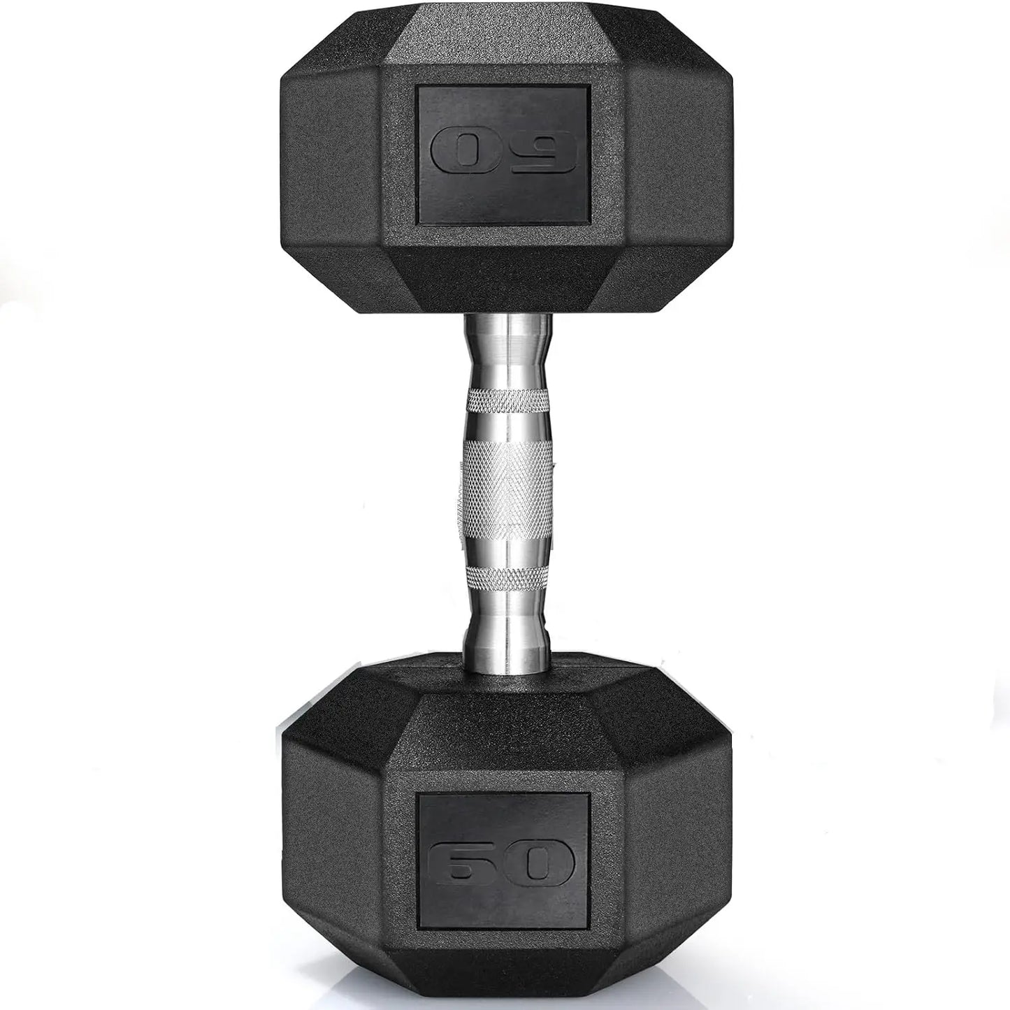 Rubber Hex Hand Dumbbell Weight Set 30-75LB