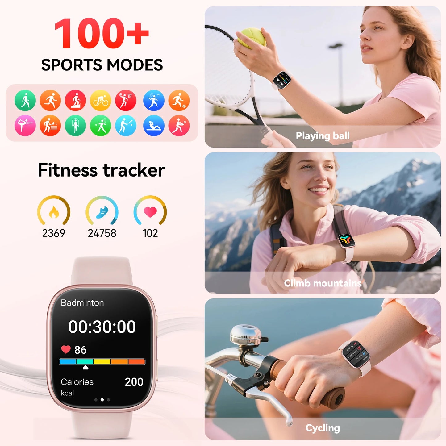 Men’s HD Smartwatch with Bluetooth Fitness Tracking