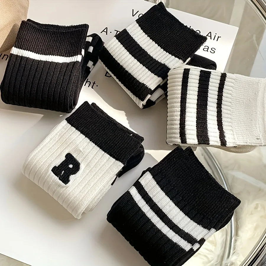 Casual Sports Tube Socks Mixed Color Pack