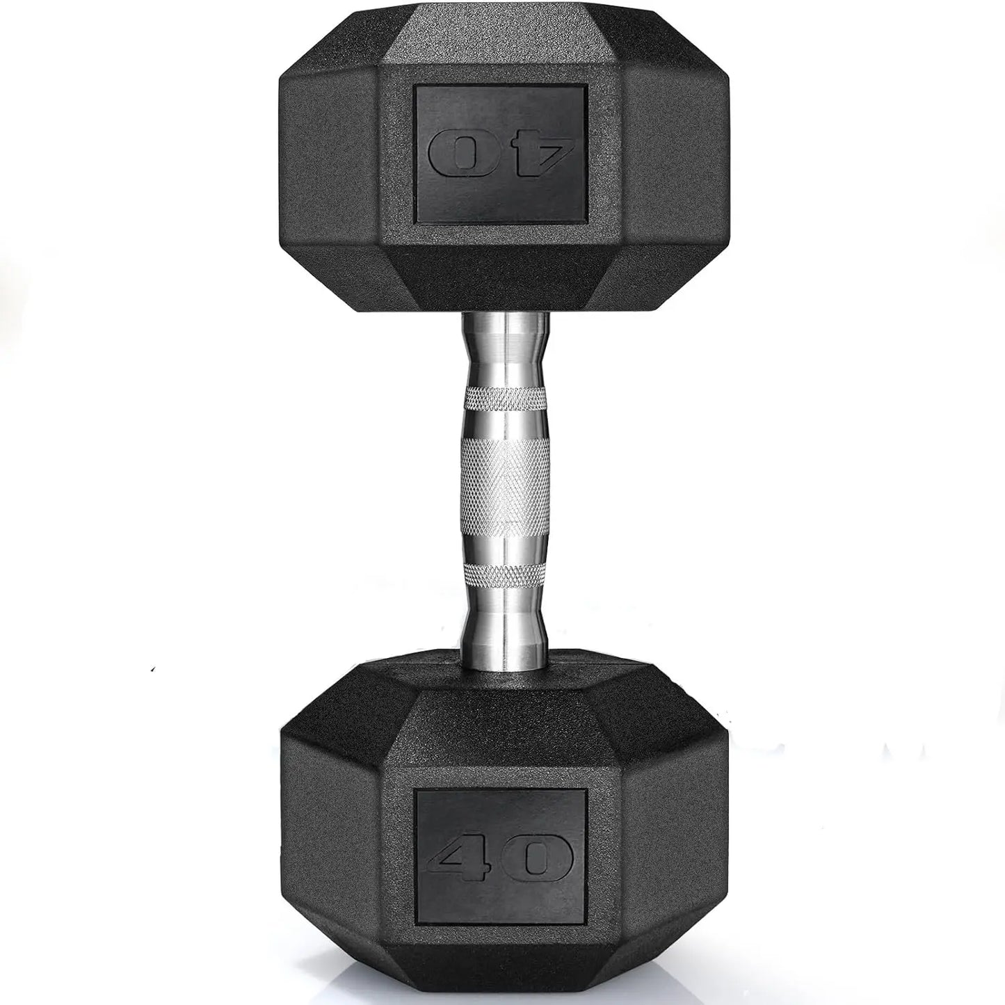 Rubber Hex Hand Dumbbell Weight Set 30-75LB