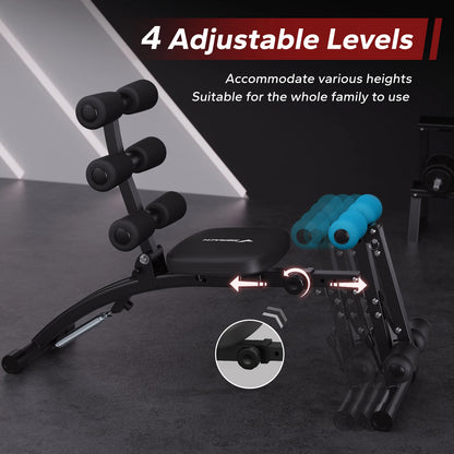 MERACH Adjustable Multi‑Functional Ab Trainer Bench