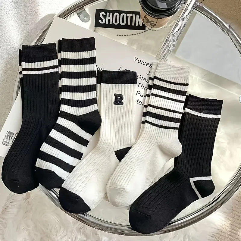 Casual Sports Tube Socks Mixed Color Pack