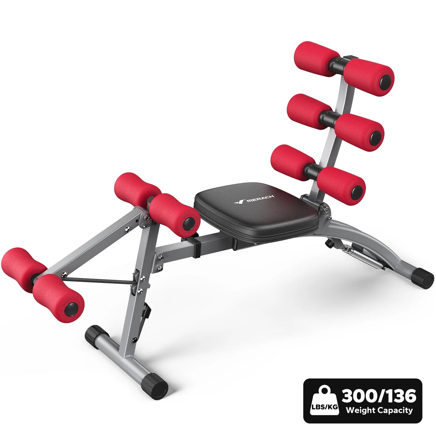 MERACH Adjustable Multi‑Functional Ab Trainer Bench