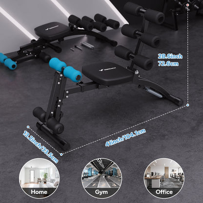 MERACH Adjustable Multi‑Functional Ab Trainer Bench