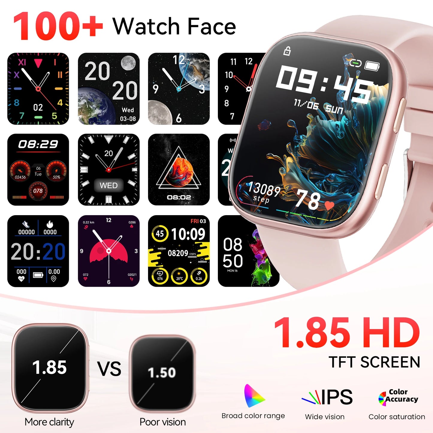 Men’s HD Smartwatch with Bluetooth Fitness Tracking