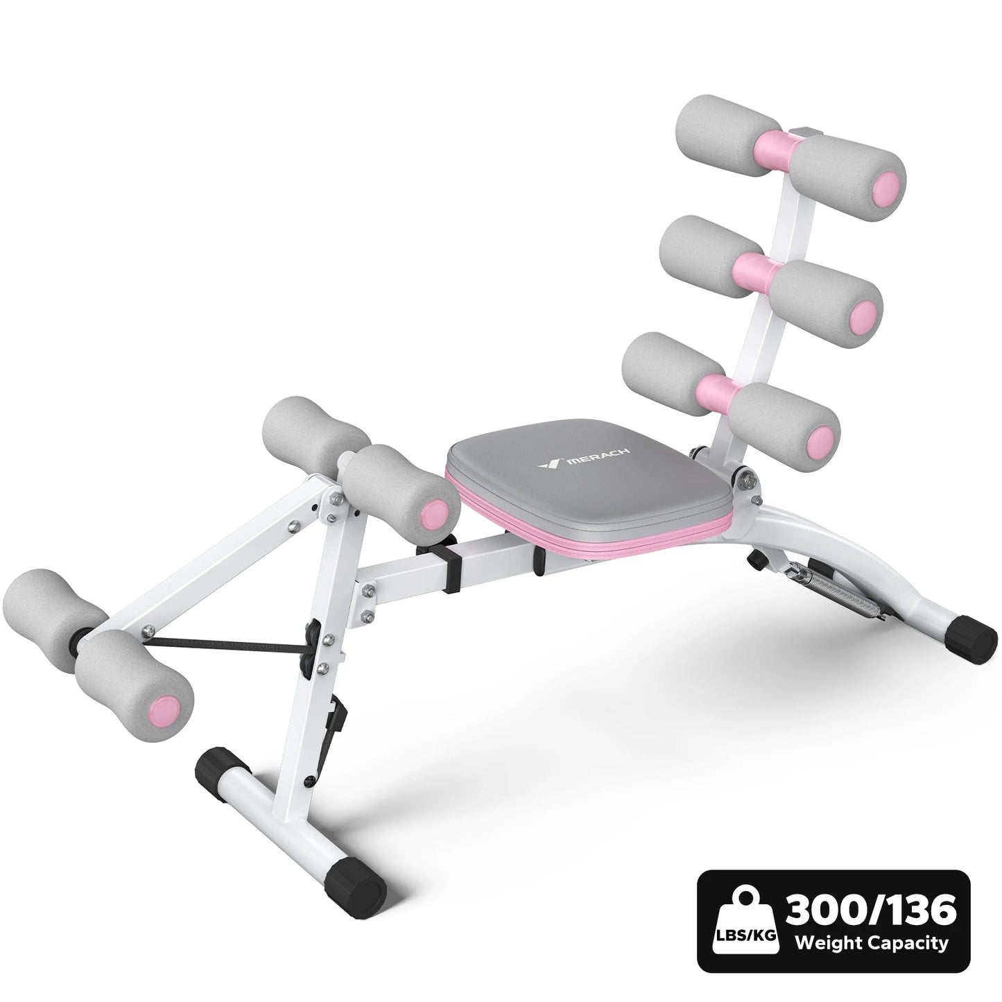 MERACH Adjustable Multi‑Functional Ab Trainer Bench