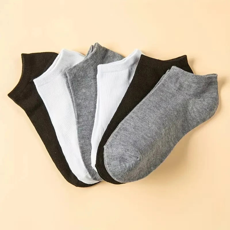 40‑Pair Black White Gray Breathable Sports Socks