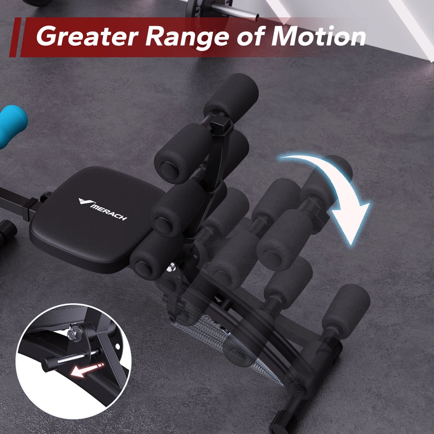 MERACH Adjustable Multi‑Functional Ab Trainer Bench