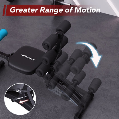 MERACH Adjustable Multi‑Functional Ab Trainer Bench