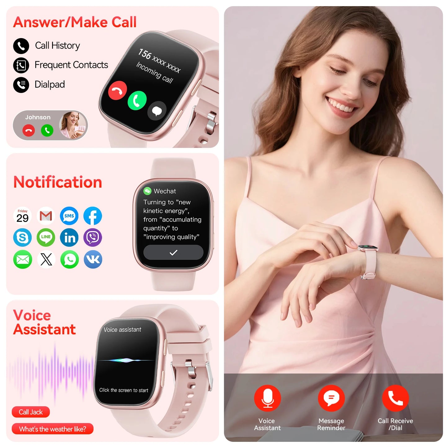 Men’s HD Smartwatch with Bluetooth Fitness Tracking