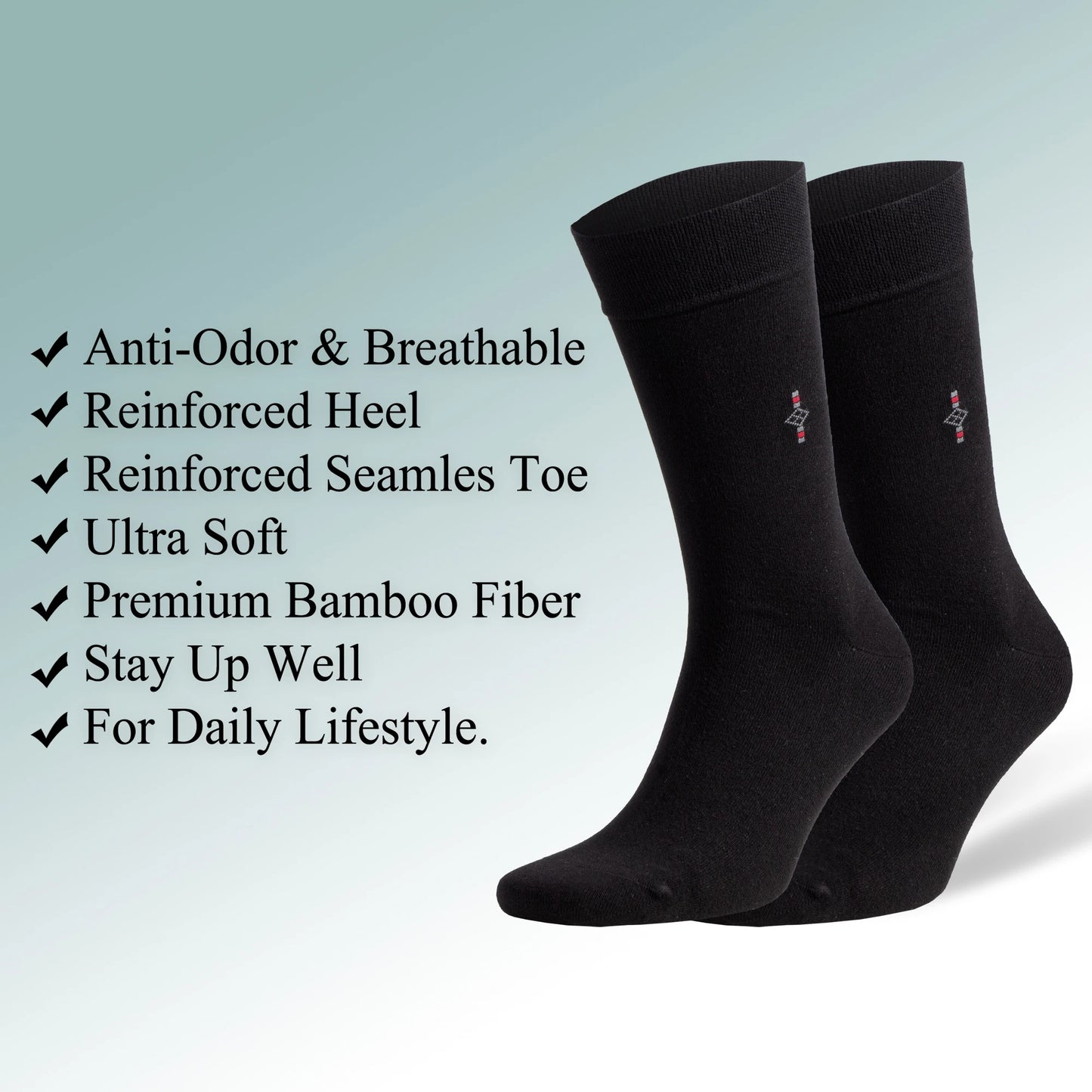 Men Classic Men's Business Casual Dress Socks 3 Pairs