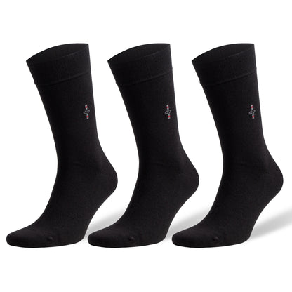 Men Classic Men's Business Casual Dress Socks 3 Pairs