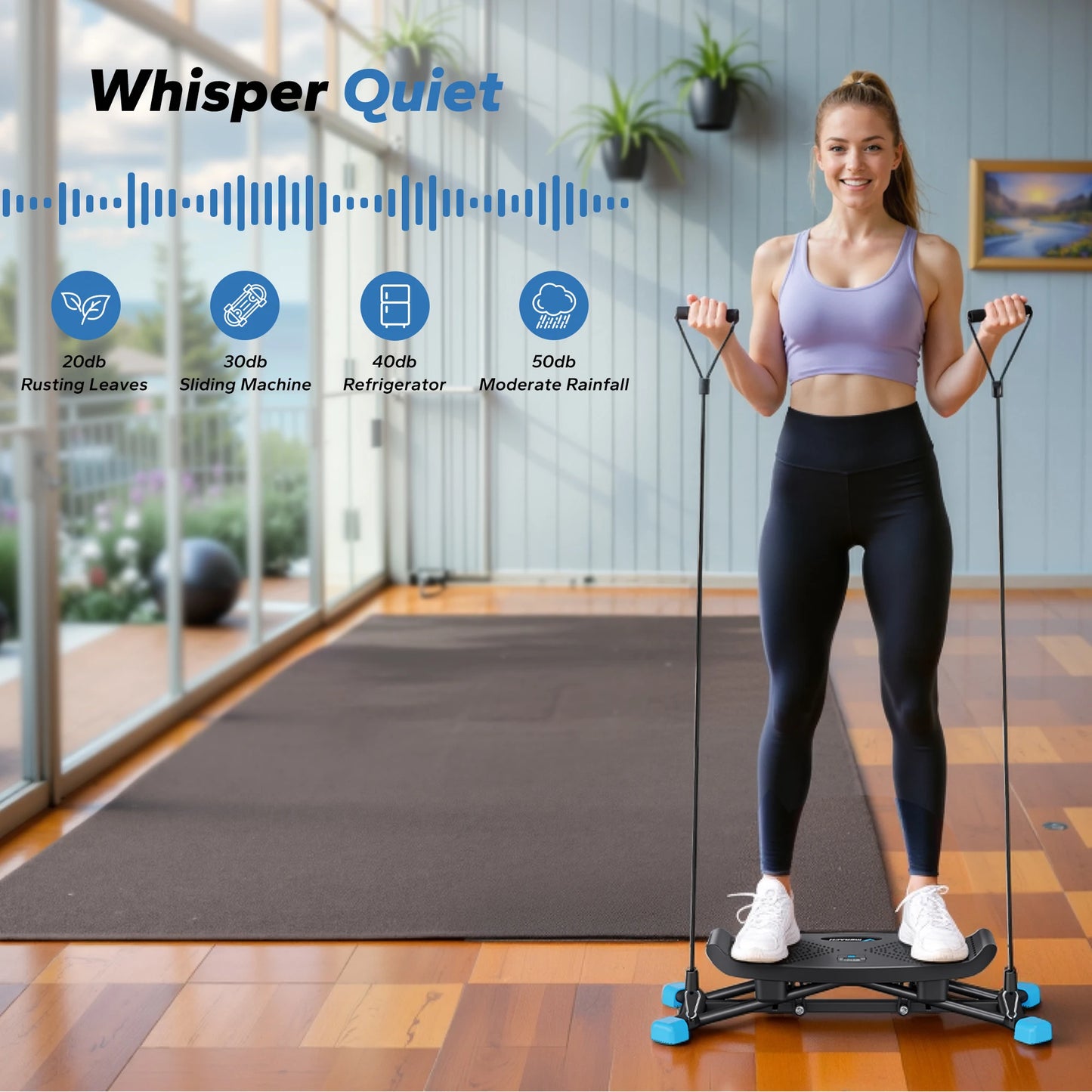 Simulated Ski Machine Full‑Body Cardio Trainer