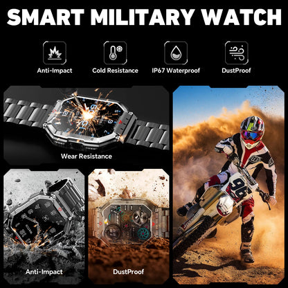 Men’s AMOLED GPS Fitness Smartwatch, Long‑Lasting