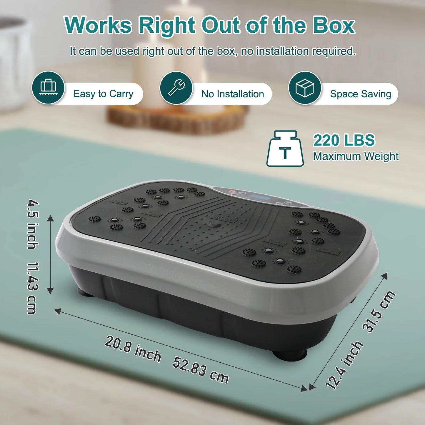 Portable Vibration Plate Fat‑Burning Full‑Body Trainer