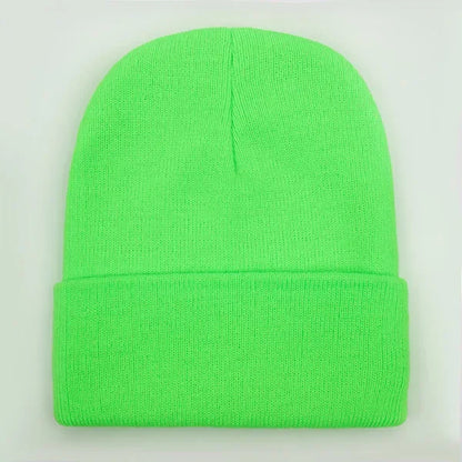 Solid Unisex Beanie Autumn Winter Wool Blends