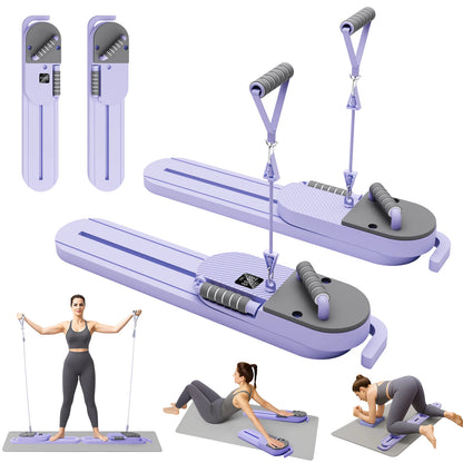 Portable Pilates Reformer Board Full‑Body Workout Machine