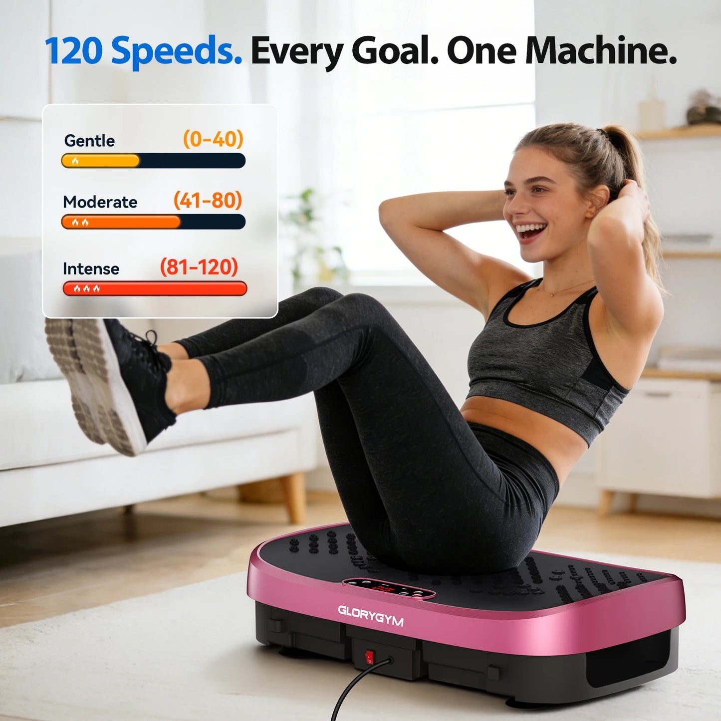 Magnetic Vibration Plate Portable Quiet Fat‑Burning Machine