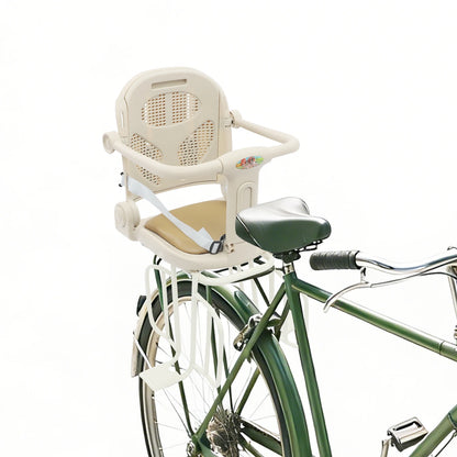 Adjustable Kids Bike Seat with Safety Backrest