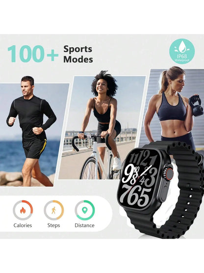 Smart HD Bluetooth Fitness Smartwatch with Bands