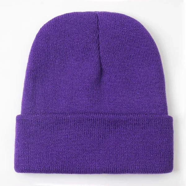 Solid Unisex Beanie Autumn Winter Wool Blends