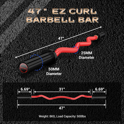 Barbell Bar for Weightlifting Powerlifting - 4FT
