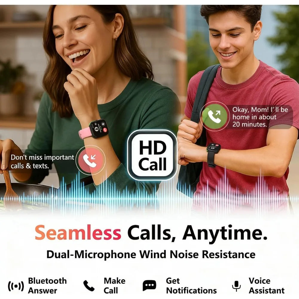 Waterproof fitness watch with full health tracking