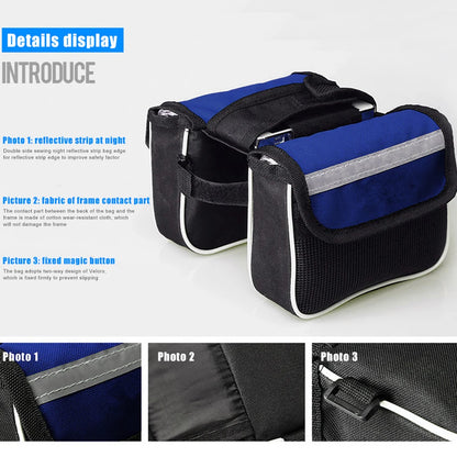Rainproof MTB Bike Front Top Tube Pouch