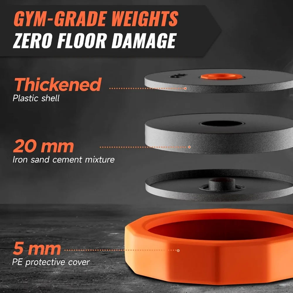 Adjustable Dumbbell Set - Fastening Mechanism - Versatile Free Weights for Home Gym