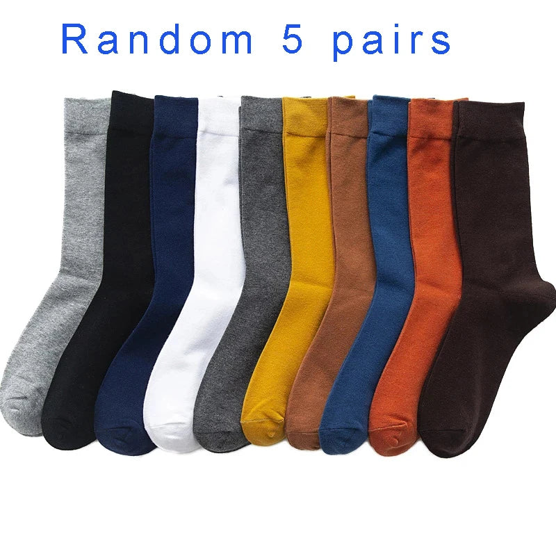 5 Pairs High Quality Men Woman Cotton Socks