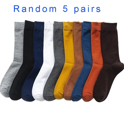 5 Pairs High Quality Men Woman Cotton Socks
