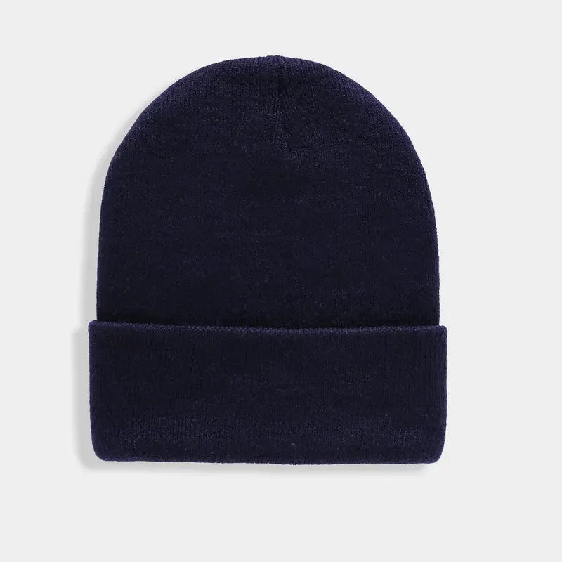 Solid Unisex Beanie Autumn Winter Wool Blends