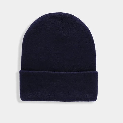 Solid Unisex Beanie Autumn Winter Wool Blends