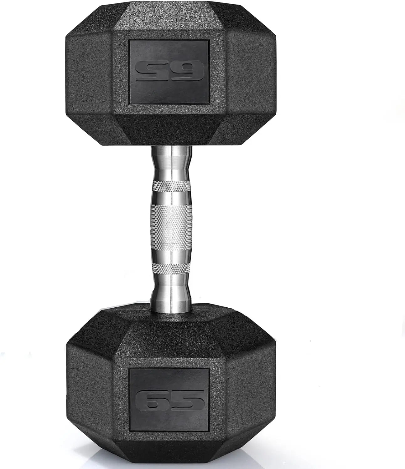 Rubber Hex Hand Dumbbell Weight Set 30-75LB