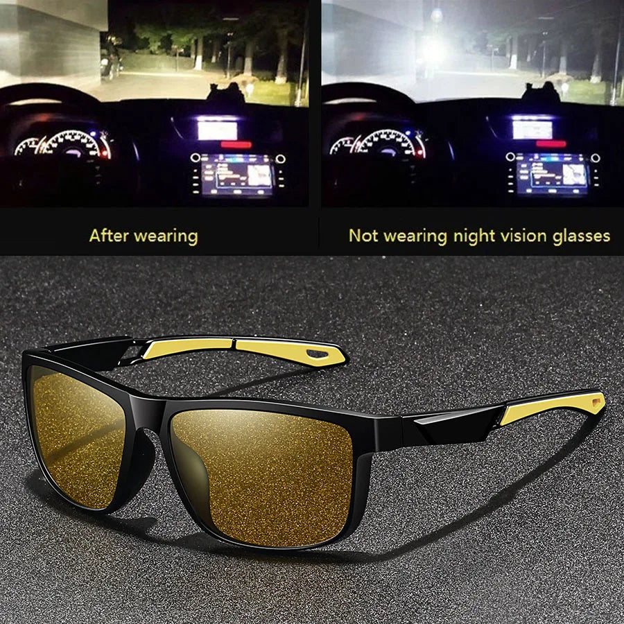 Fashion Vintage Square Frame Unisex Night Vision