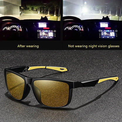 Fashion Vintage Square Frame Unisex Night Vision