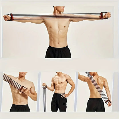 Chest Expander Adjustable Resistance Bands – 150 lbs