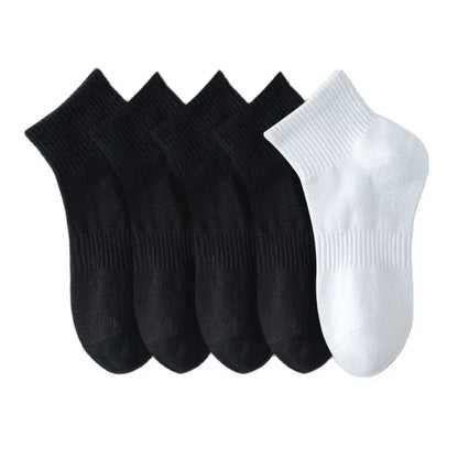 Cotton Anti‑Odor Breathable Sports Boat Socks Pack