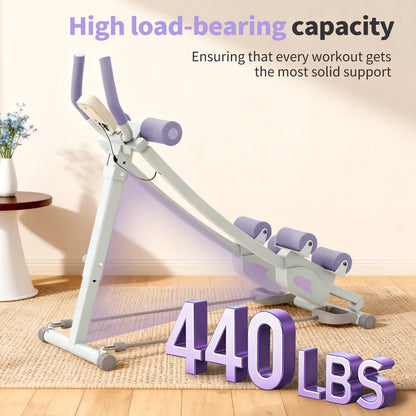 Abdominal Curling Machine Adjustable Dual Track Exercise