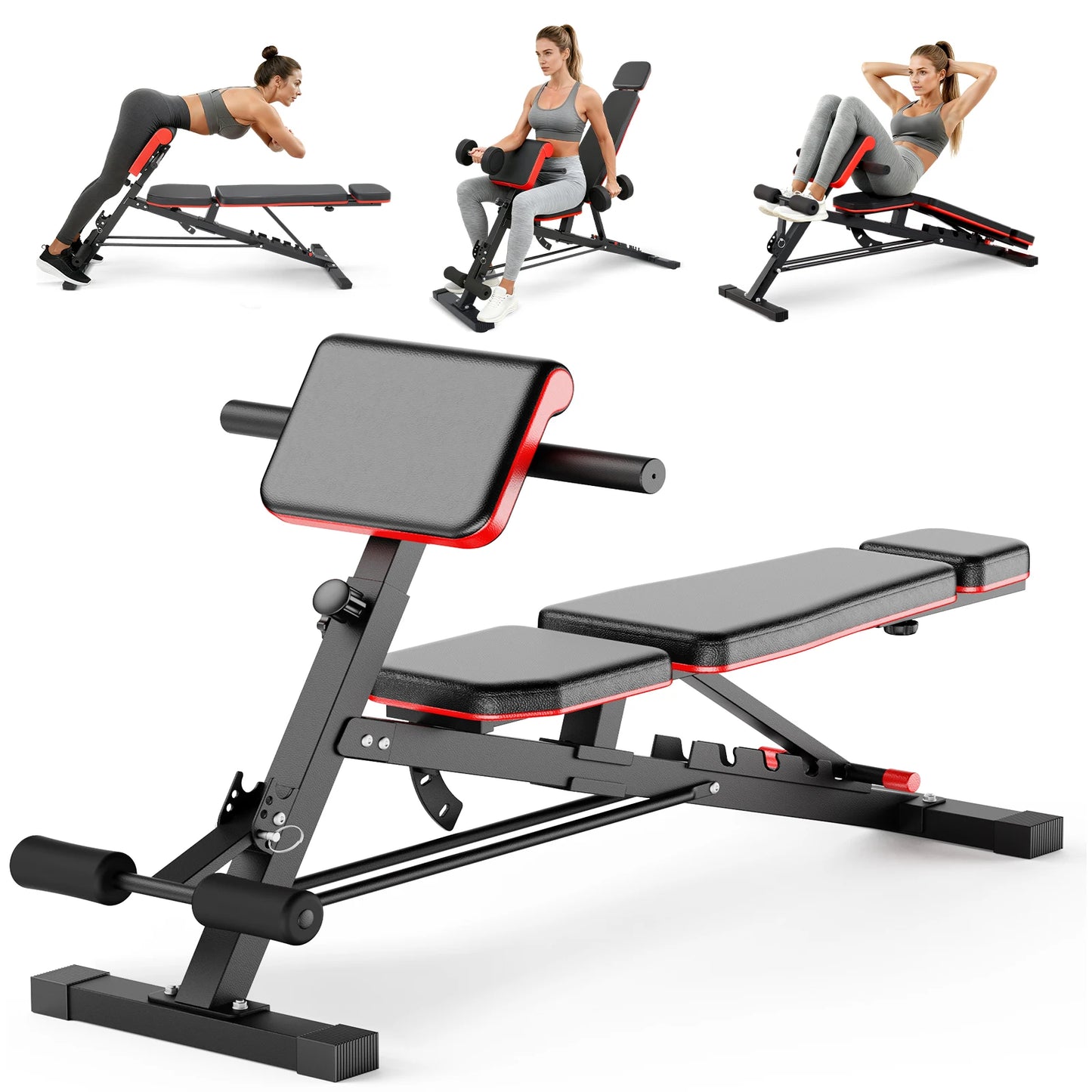 Dumbbell Bench Roman Chair Adjustable Foldable Training Weight Bench