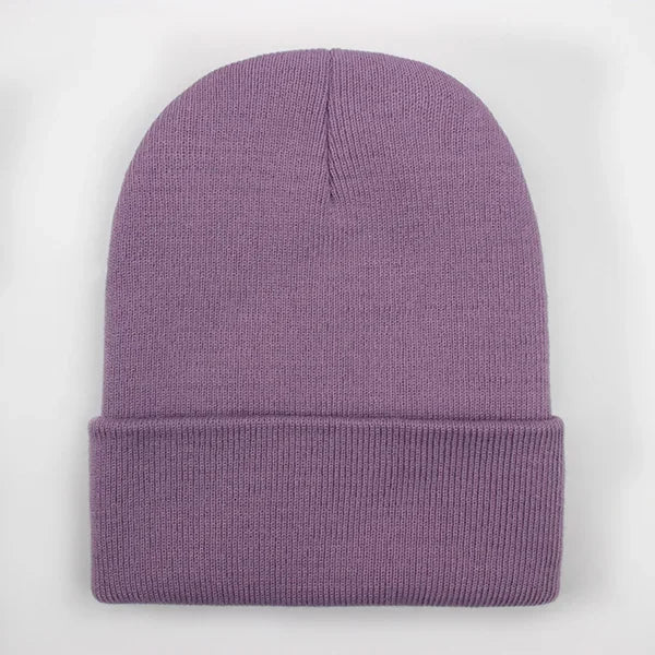 Solid Unisex Beanie Autumn Winter Wool Blends