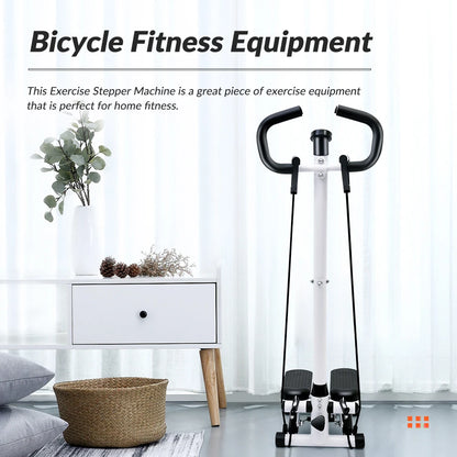 Twist Stepper Machine with Handlebar and Bands