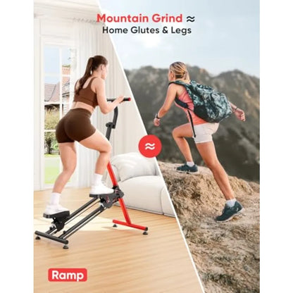 Adjustable Folding Stair Stepper with Ski Simulation