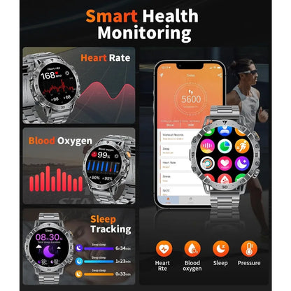 Ultra‑HD outdoor smartwatch with waterproof fitness tracking